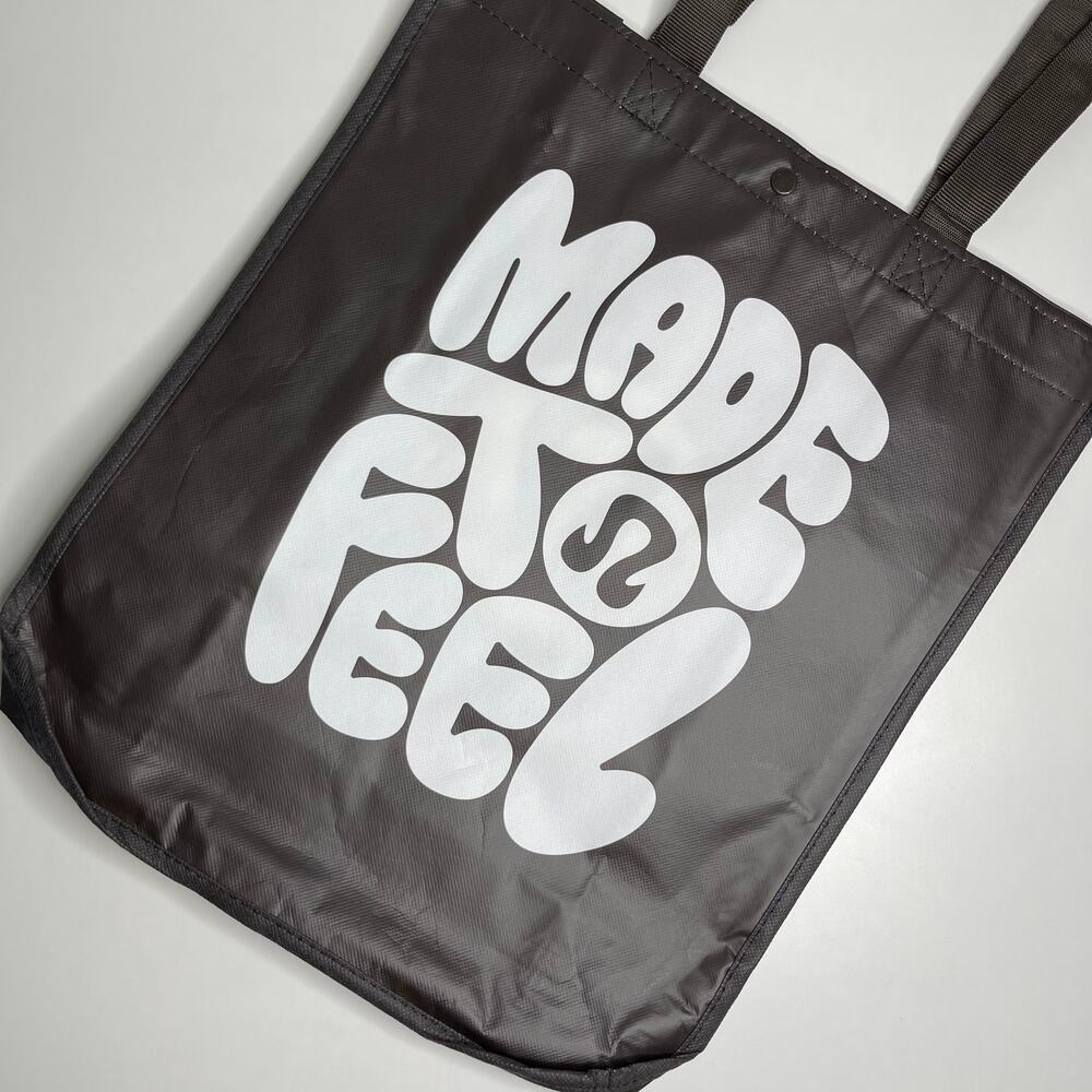 LULULEMON — Large Size! Tote Bag Reusable Limited Edition Logo Print, Dark Brown